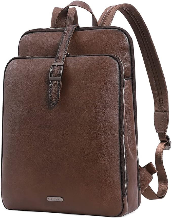 Koch Vintage Full Grain Vegetable Tanned Leather Backpack For Work