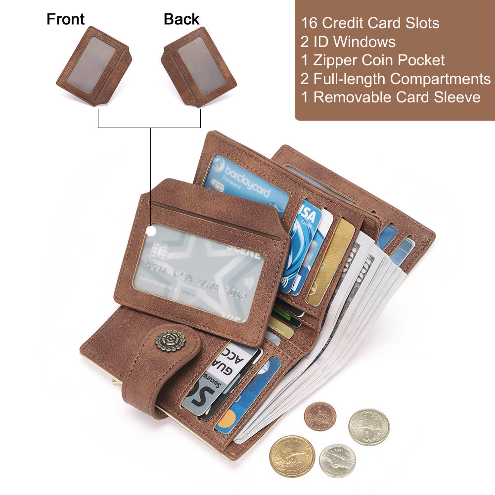 Cathy Multi Card Wallet Women's With Removable Card Holder