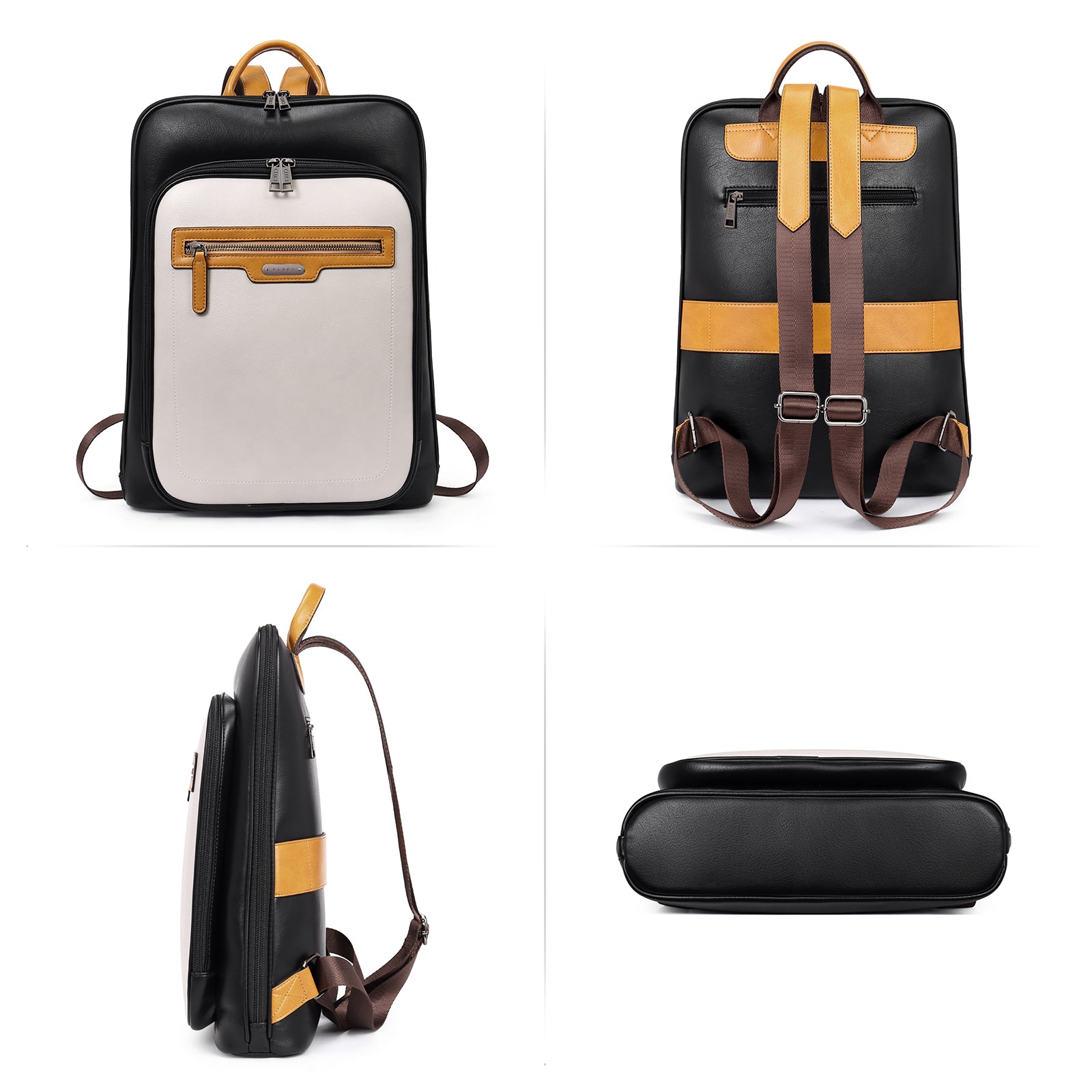 Koch Leather Laptop Backpack For Women With 15.6" Laptop Compartment