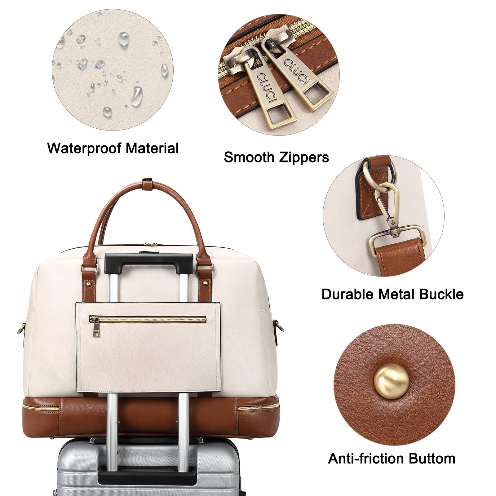 Bags For Women Personal Item Travel Bag CLUCI Weekender Bag For