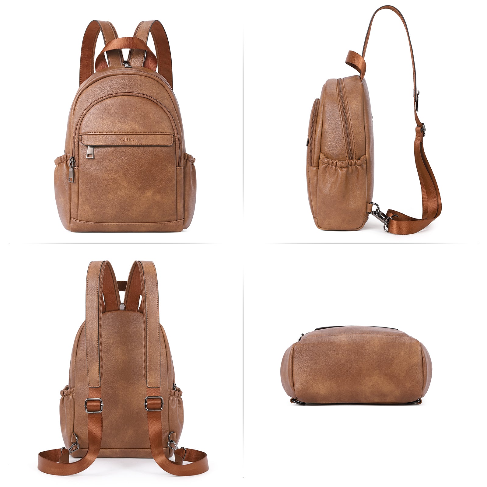 CLUCI Large Size Sling Backpack Convertible Crossbody Backpack for Wom