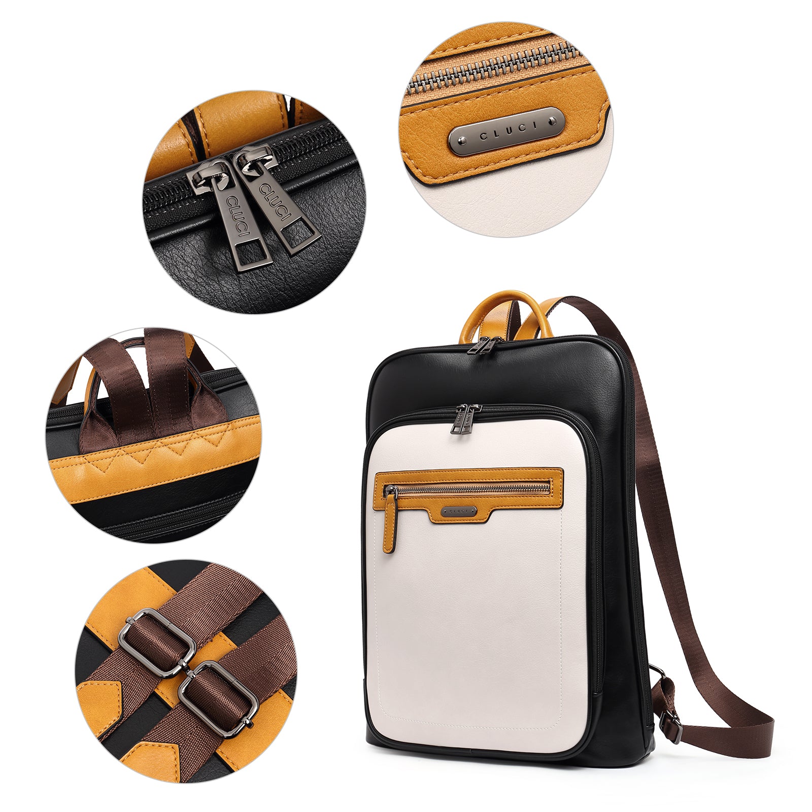 Koch Leather Laptop Backpack For Women With 15.6" Laptop Compartment
