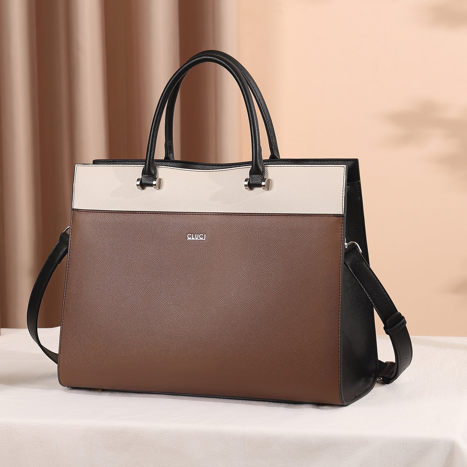 Lauren Ladies Vegan Leather Laptop Briefcase Laptop Bag