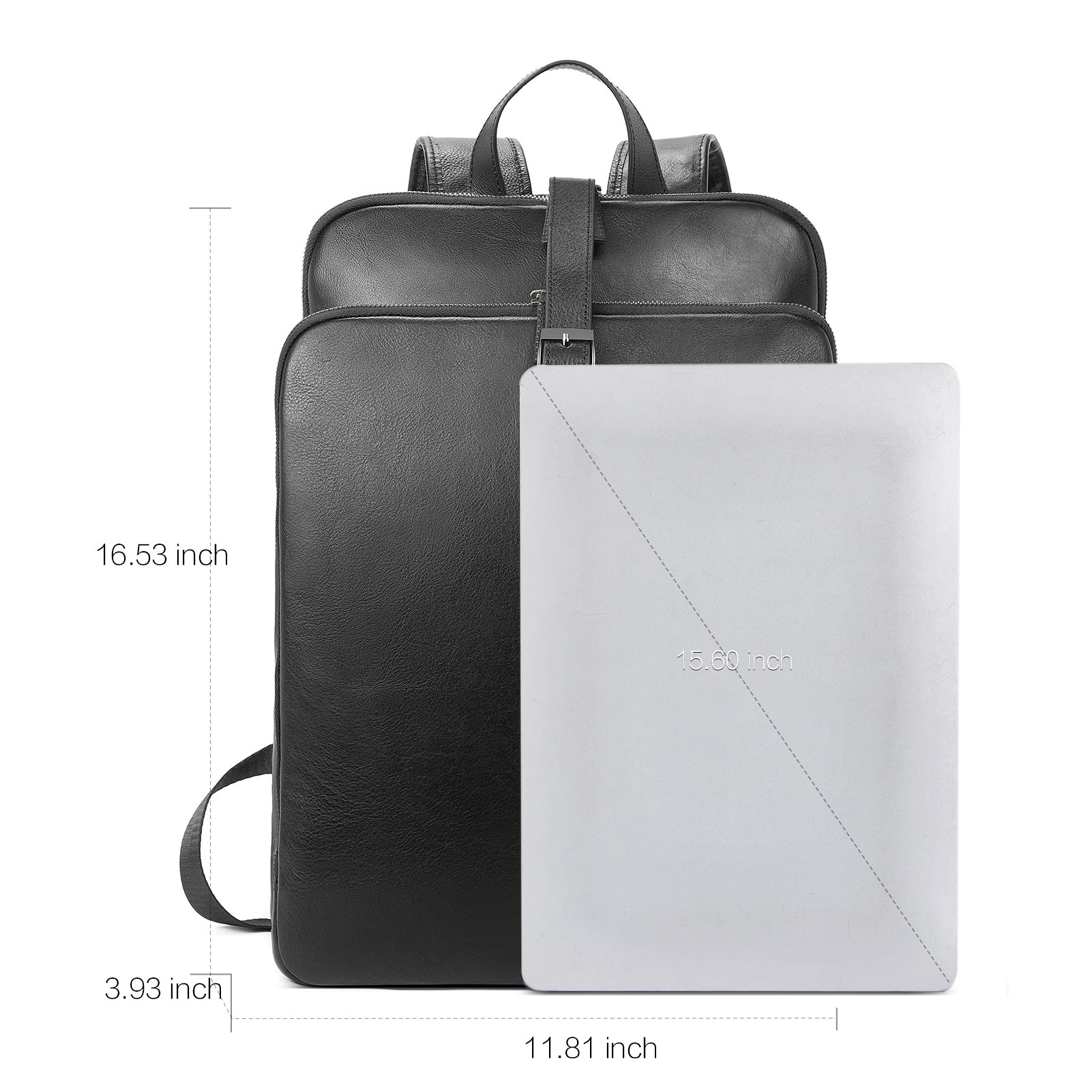 Koch Vintage Full Grain Vegetable Tanned Leather Backpack For Work