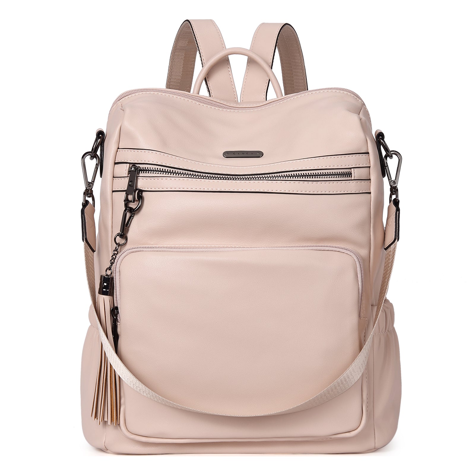 Greene Luxury Vintage Women's Leather Backpack Purse For Commuting
