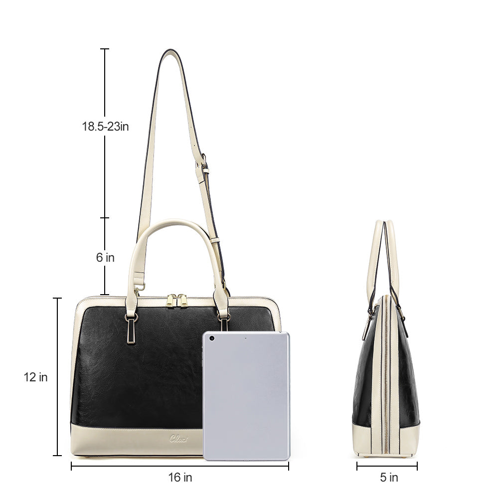 Claire Stylish Women's Vegan Leather Laptop Briefcase Bag