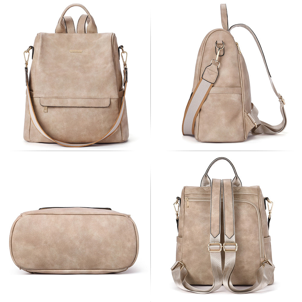 Greene Multi-Purpose Carry Way Vegan Leather Backpack Purse For Women