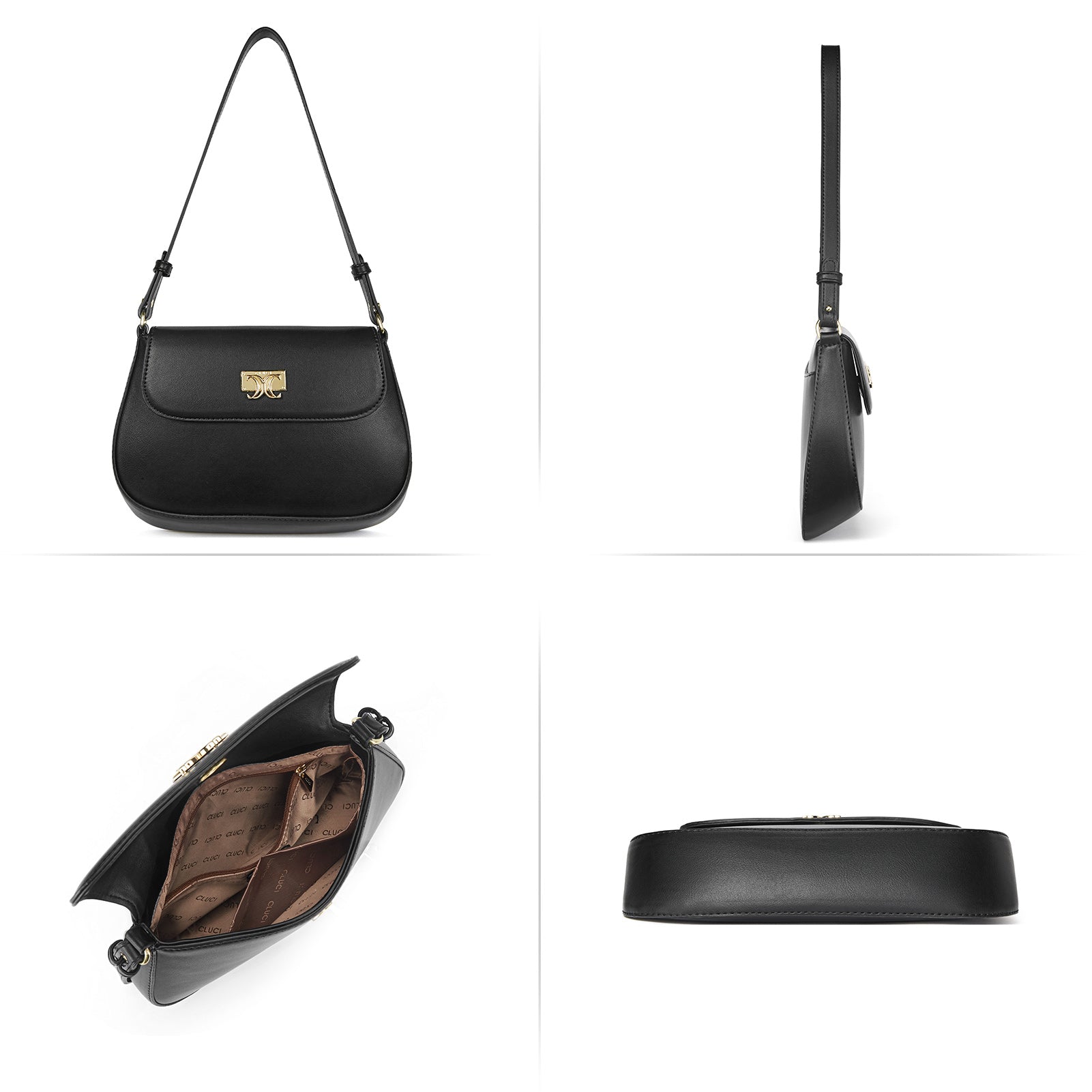 CLUCI Purses for women Small Shoulder Bag Cute Clutch Designer Tote Handbags Leather Crossbody Hobo purse