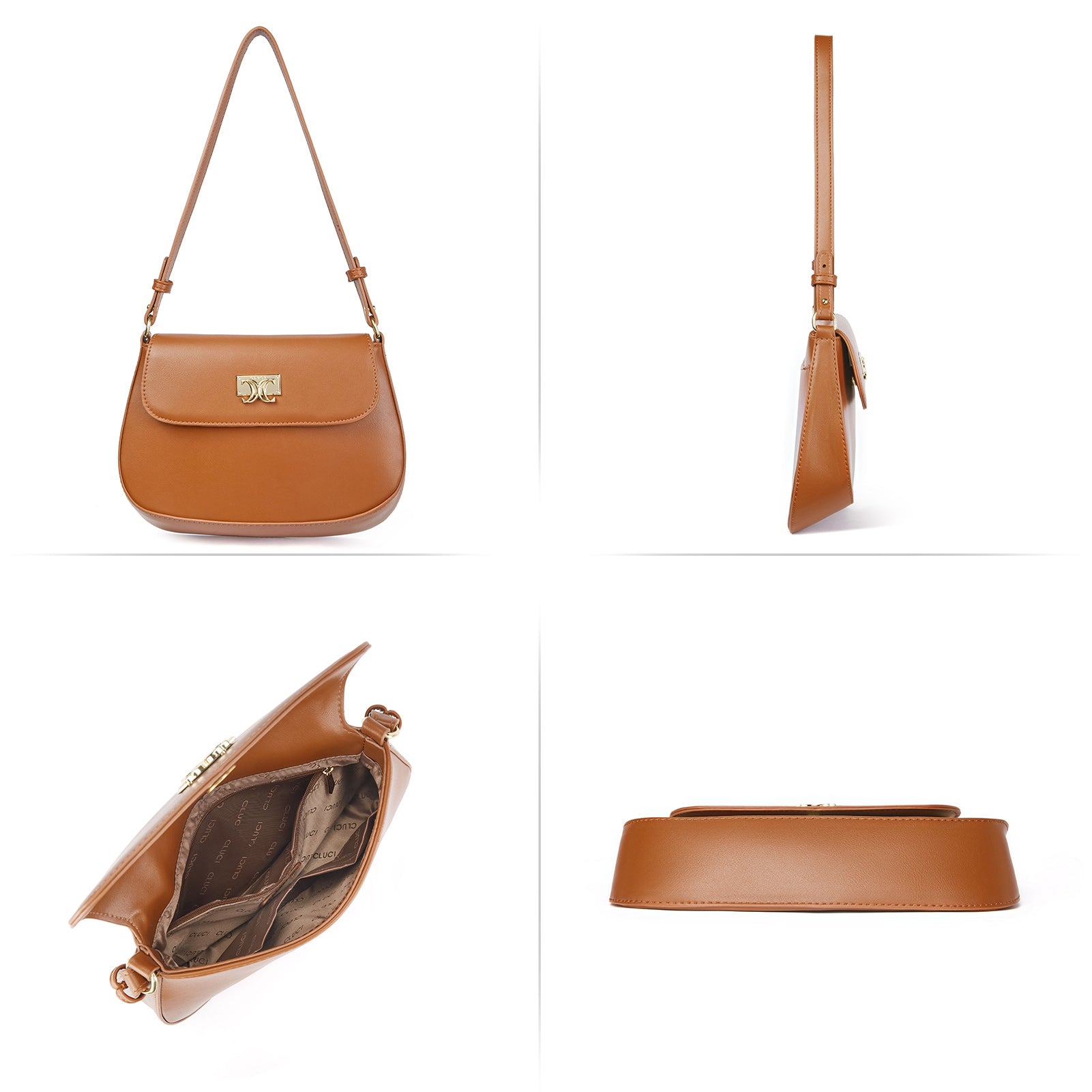 CLUCI Purses for women Small Shoulder Bag Cute Clutch Designer Tote Handbags Leather Crossbody Hobo purse
