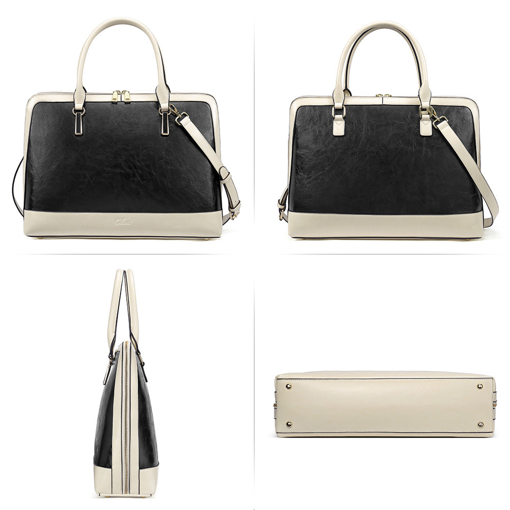 Claire Stylish Women's Vegan Leather Laptop Briefcase Bag