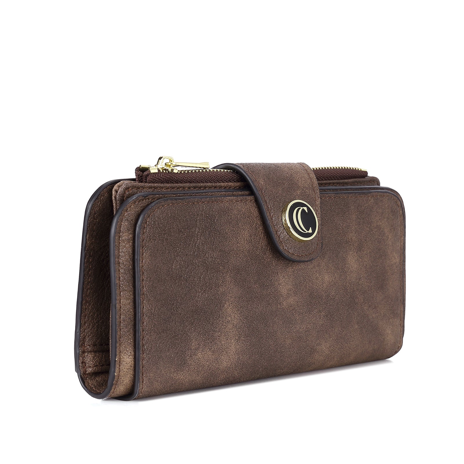 Cathy Luxury Women's Vegan Leather Wallet With Zipper