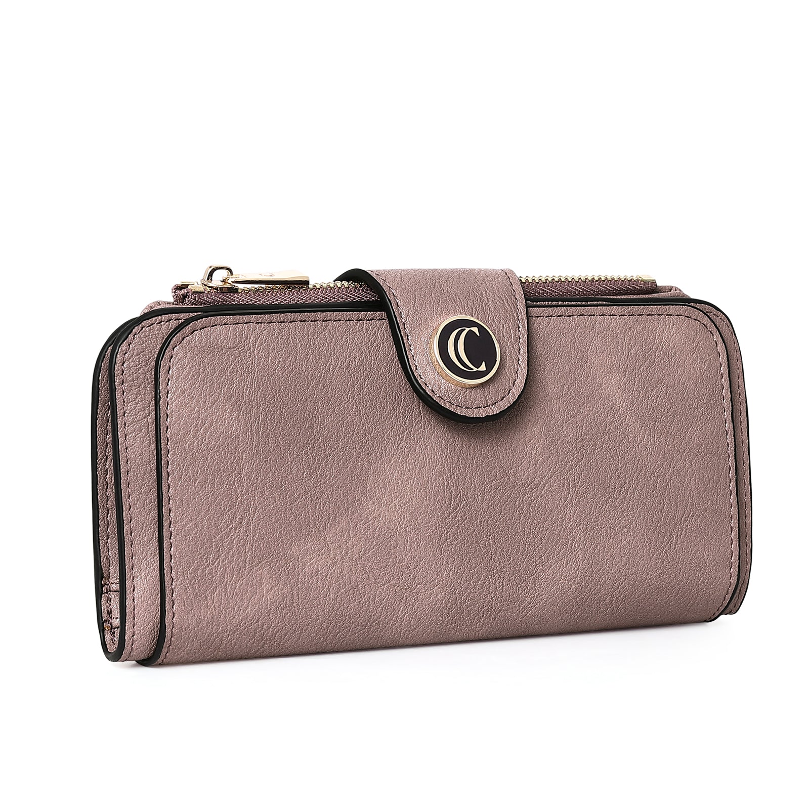 Cathy Luxury Women's Vegan Leather Wallet With Zipper