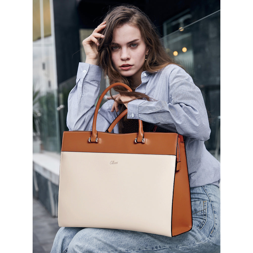 Lauren Ladies Vegan Leather Laptop Briefcase Laptop Bag