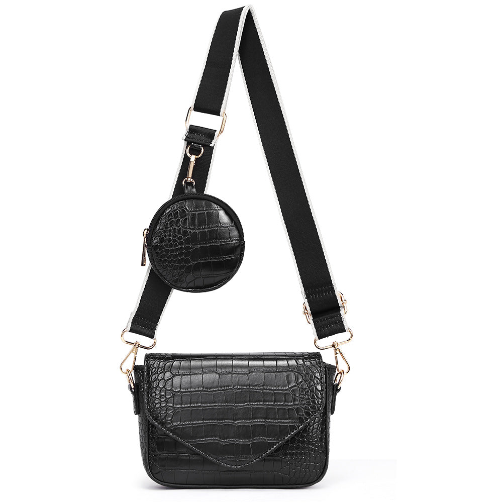CLUCI Small Crossbody Bags for Women Leather with Coin Purse Fashion Travel Adjustable Shoulder Bag