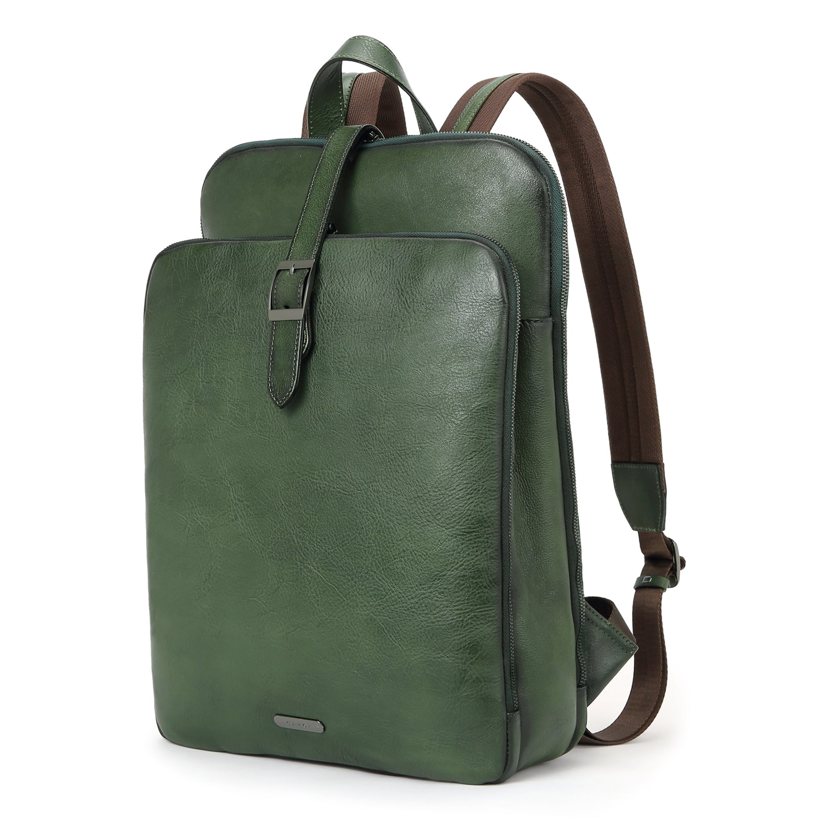 Koch Vintage Full Grain Vegetable Tanned Leather Backpack For Work