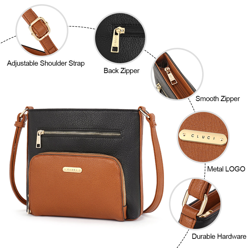 Amos Vintage Patchwork Crossbody Bag