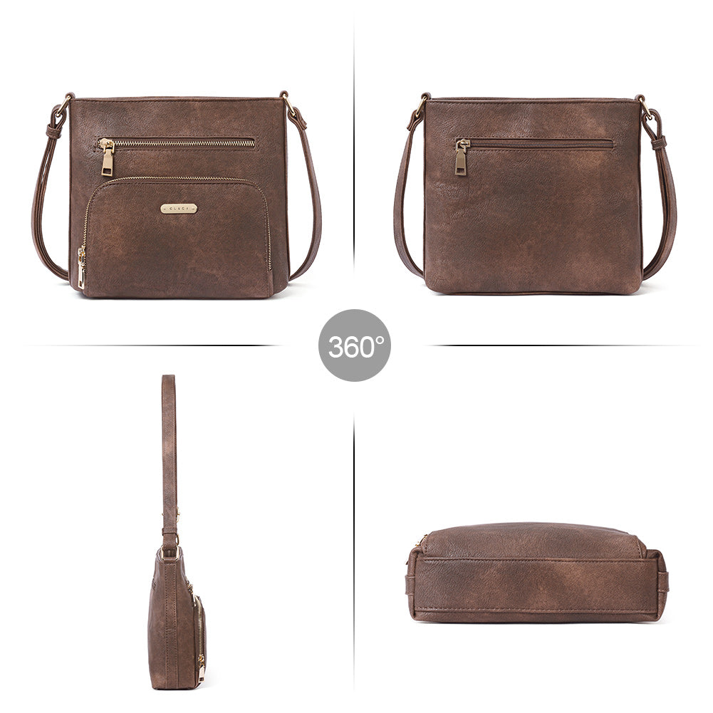 Amos Vintage Patchwork Crossbody Bag