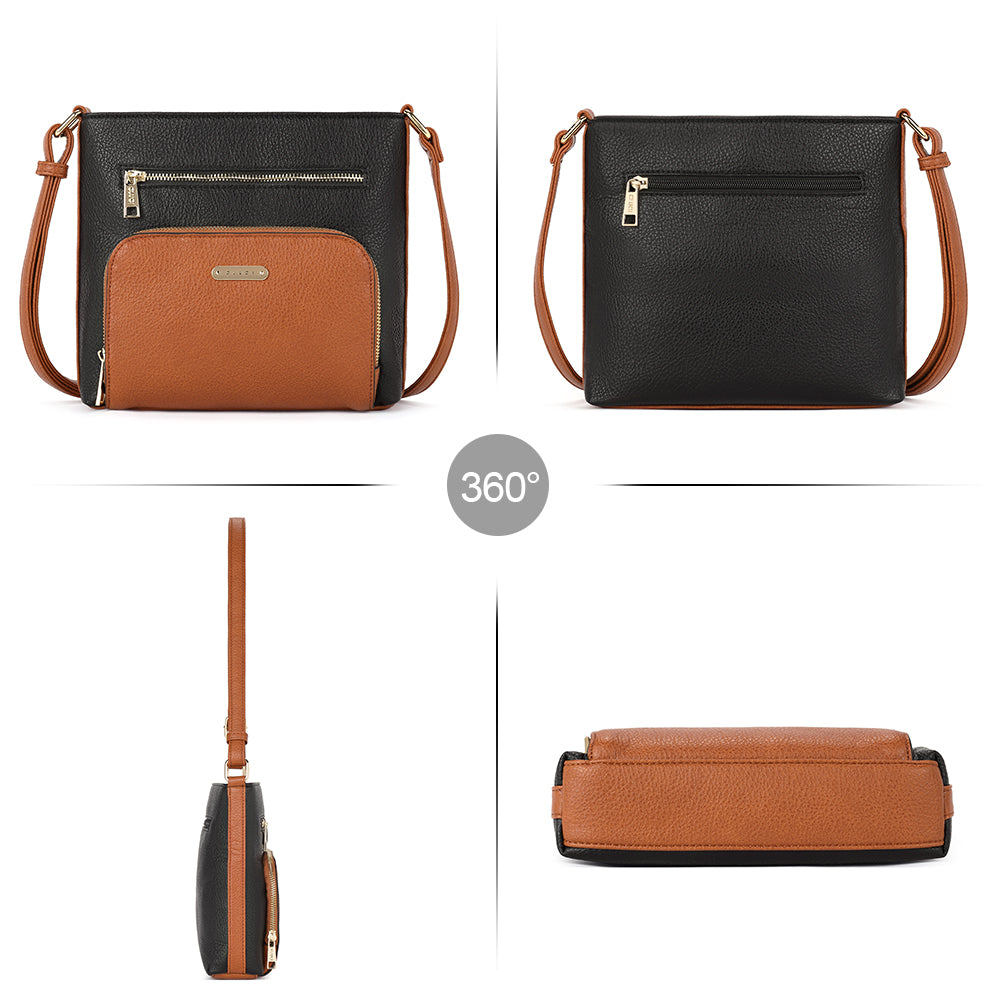 Amos Vintage Patchwork Crossbody Bag