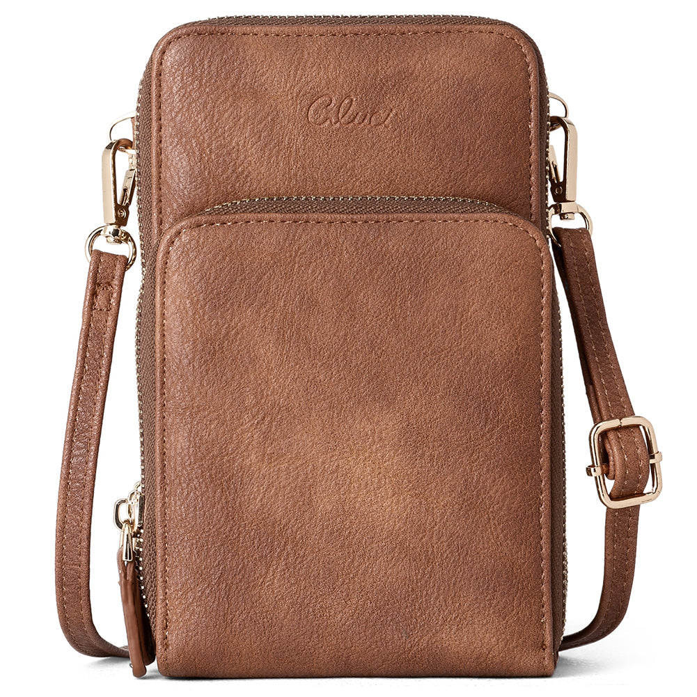 CLUCI Small Crossbody Bag for Women Leather Cellphone Shoulder Purses Fashion Travel Designer Wallet