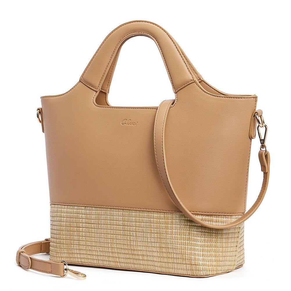 CLUCI Handbags for Women Leather Tote Shoulder Bag Big Capacity Fashion Handbags Wallet Top Handle Satchel Purse