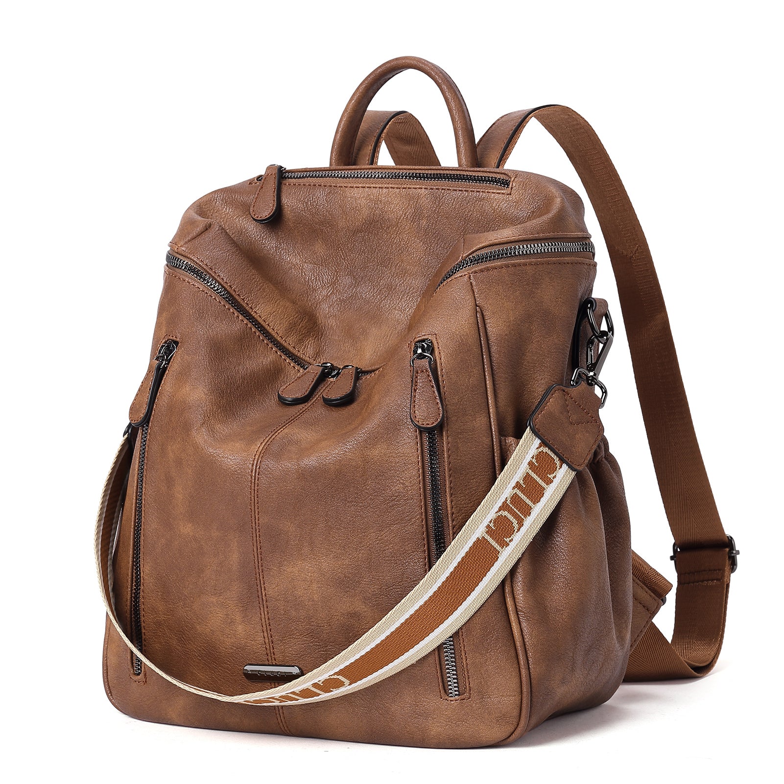 CLUCI Leather Backpack Purse for Women Travel Convertible Ladies Large Fashion Casual Daypack