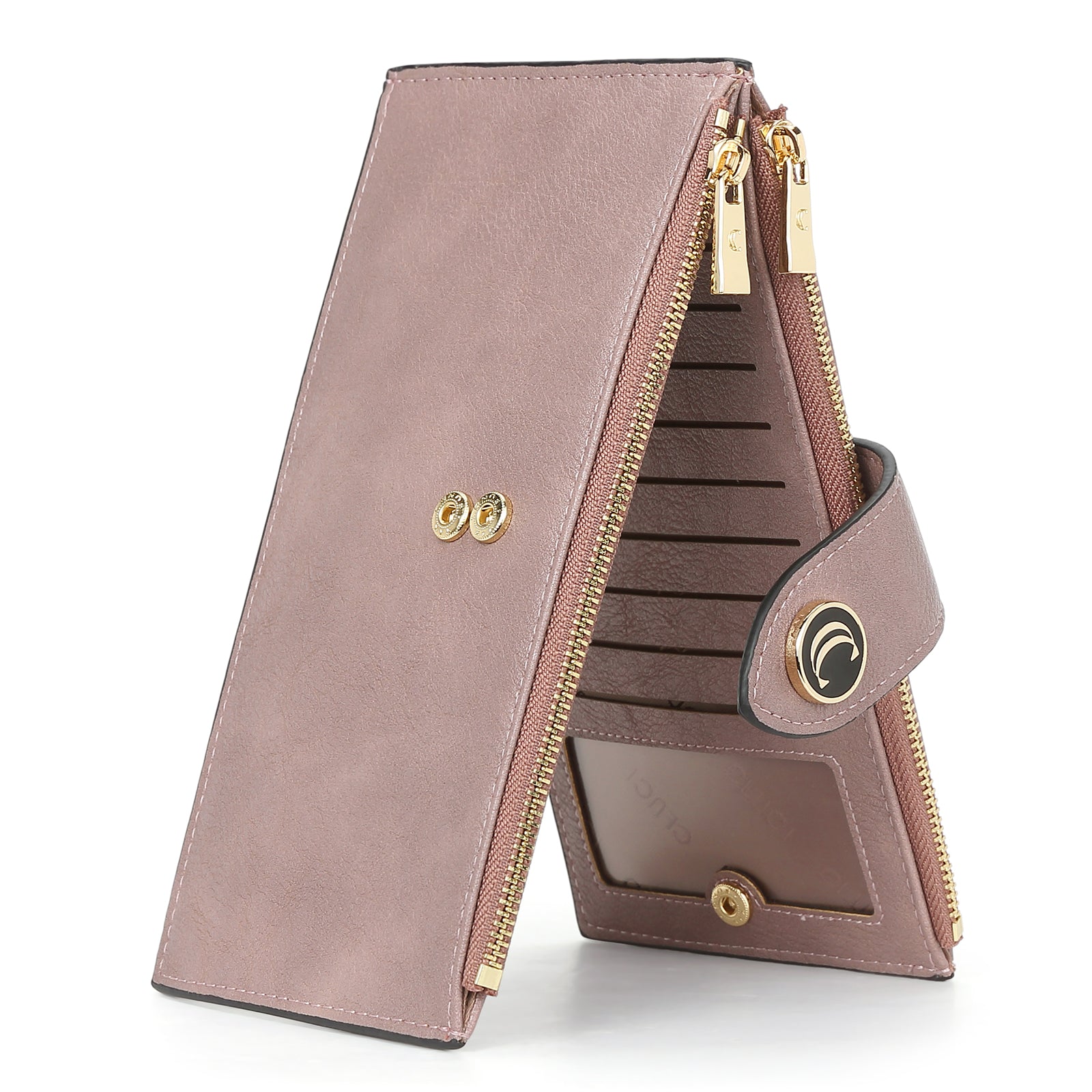 Echo Slim Women's Bifold Leather Wallet With ID Window