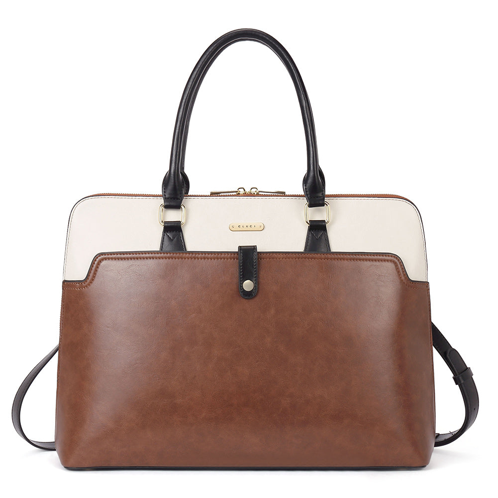 Claire  Premium Leather Messenger Briefcase For School And Work