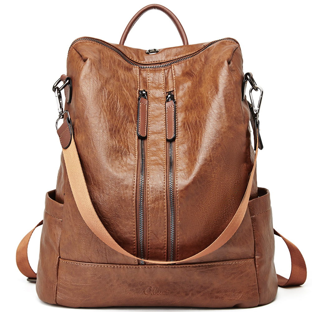 Greene Vegan Soft Leather Backpack Leather Purse For Work And Study