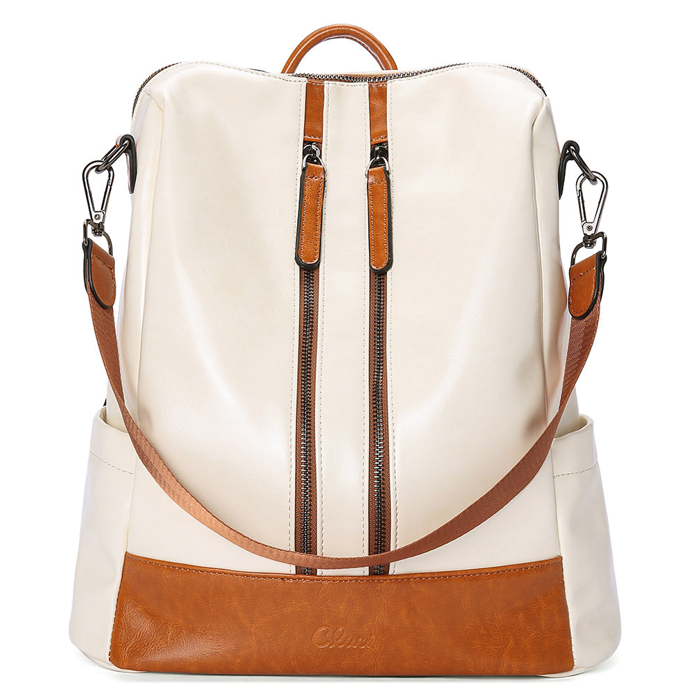 Greene Vegan Soft Leather Backpack Leather Purse For Work And Study