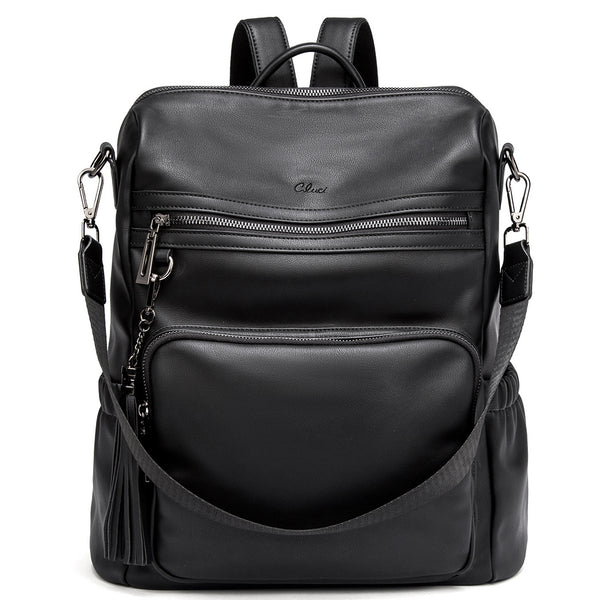 Cluci Graige Leather Backpack - Sleek Women’s Bag many pockets EUC Amazon.com: CLUCI Leather Backpack for Women, 15.6 inch  main image 2