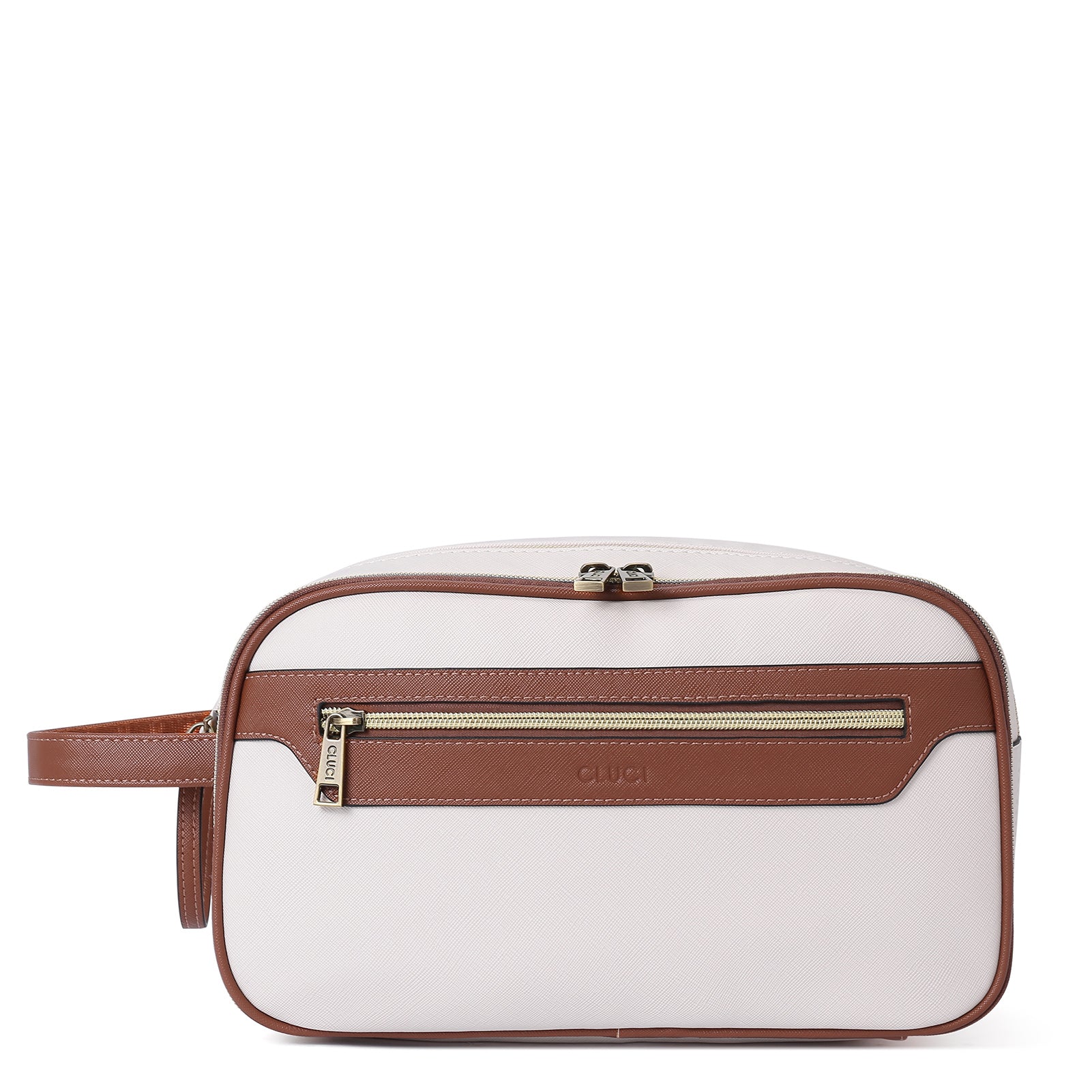 CLUCI Travel Toiletry Bag for Women/ Men, Water-resistant Shaving Bag for Toiletries Accessories with Divider and Handle for Cosmetics Toiletries Brushes Tools