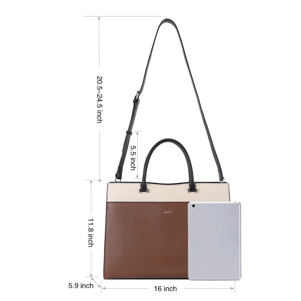 Lauren Ladies Vegan Leather Laptop Briefcase Laptop Bag