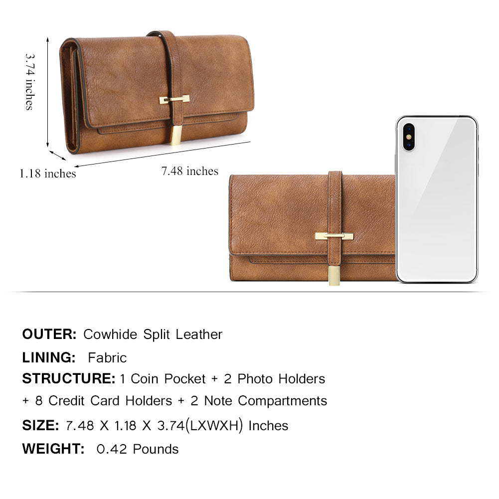 Mile Lightweight Designer Tri-Fold Wallet For Iphone For Women