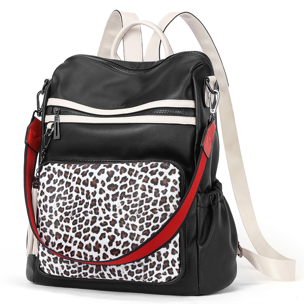 Greene Luxury Vintage Women's Leather Backpack Purse For Commuting