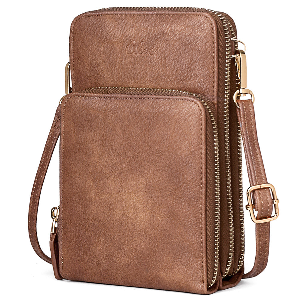 CLUCI Small Crossbody Bag for Women Leather Cellphone Shoulder Purses Fashion Travel Designer Wallet