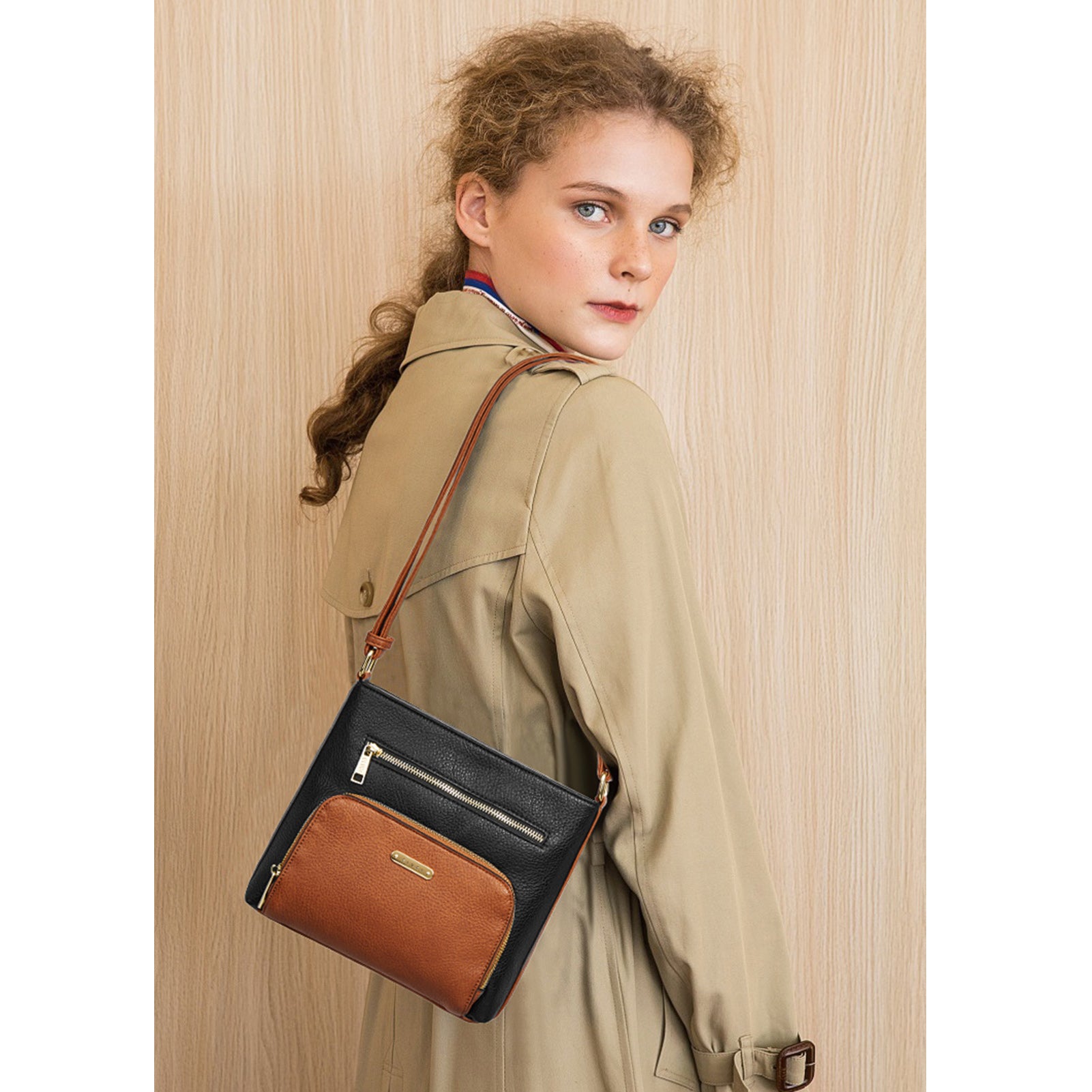 Amos Vintage Patchwork Crossbody Bag