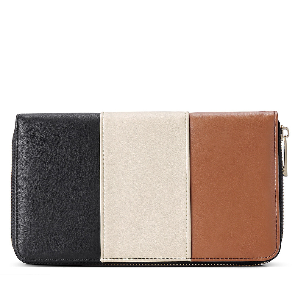 CLUCI Women Wallet Leather RFID Blocking With Wristlet