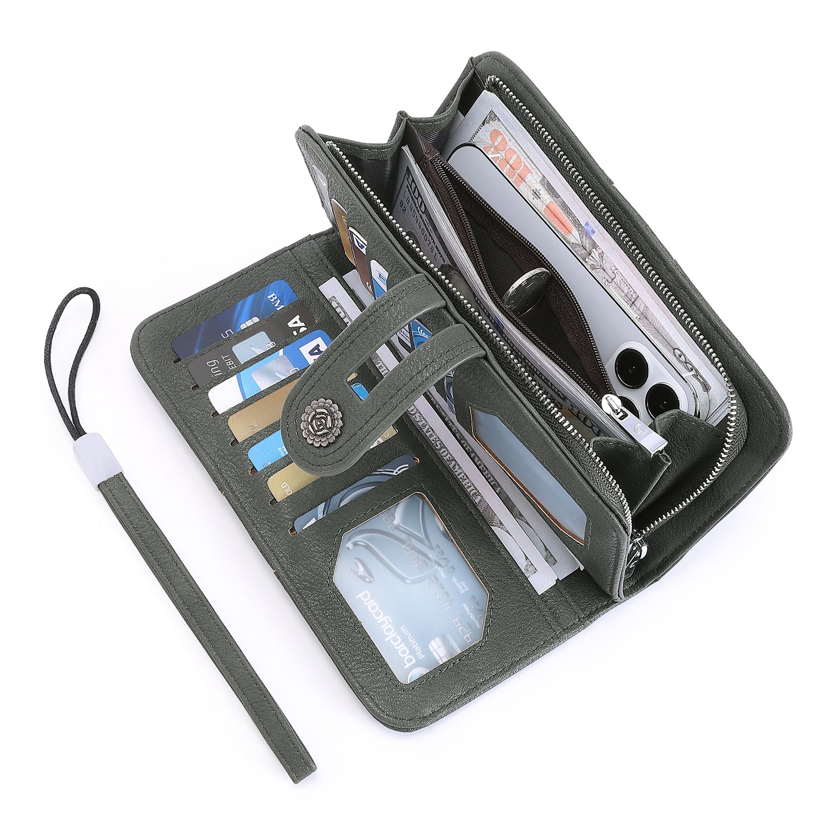Cathy Clutch Credit Card Holder And RFID Blocking Wallet For Women