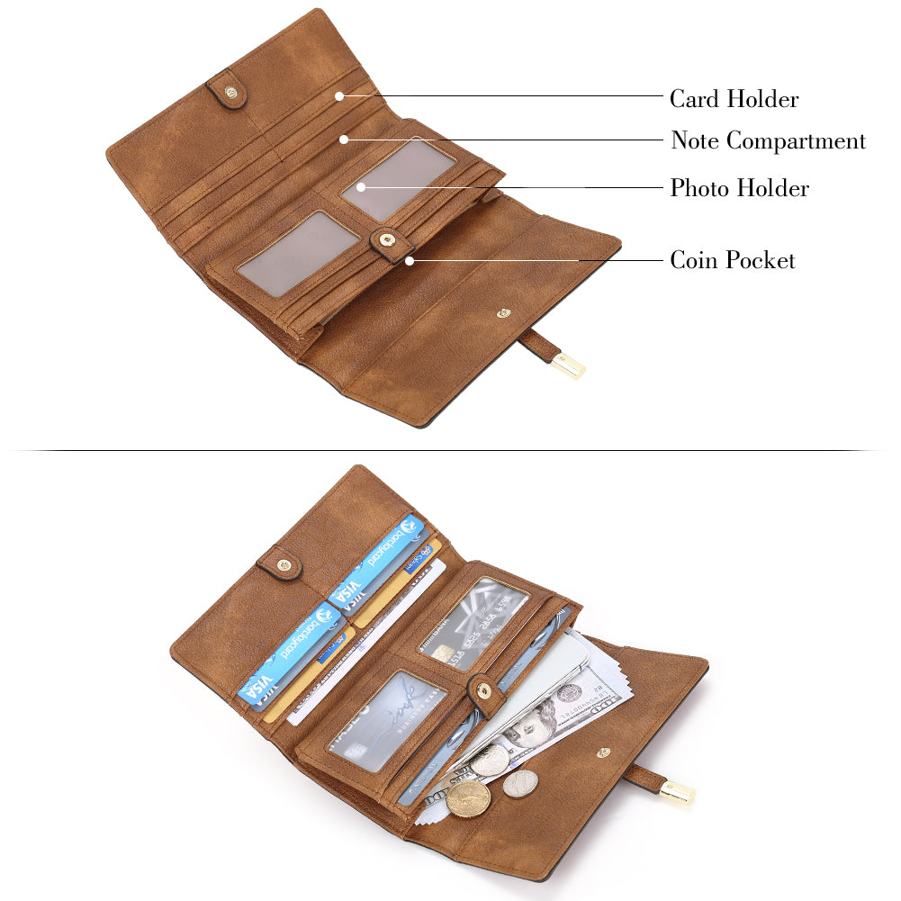 Mile Lightweight Designer Tri-Fold Wallet For Iphone For Women