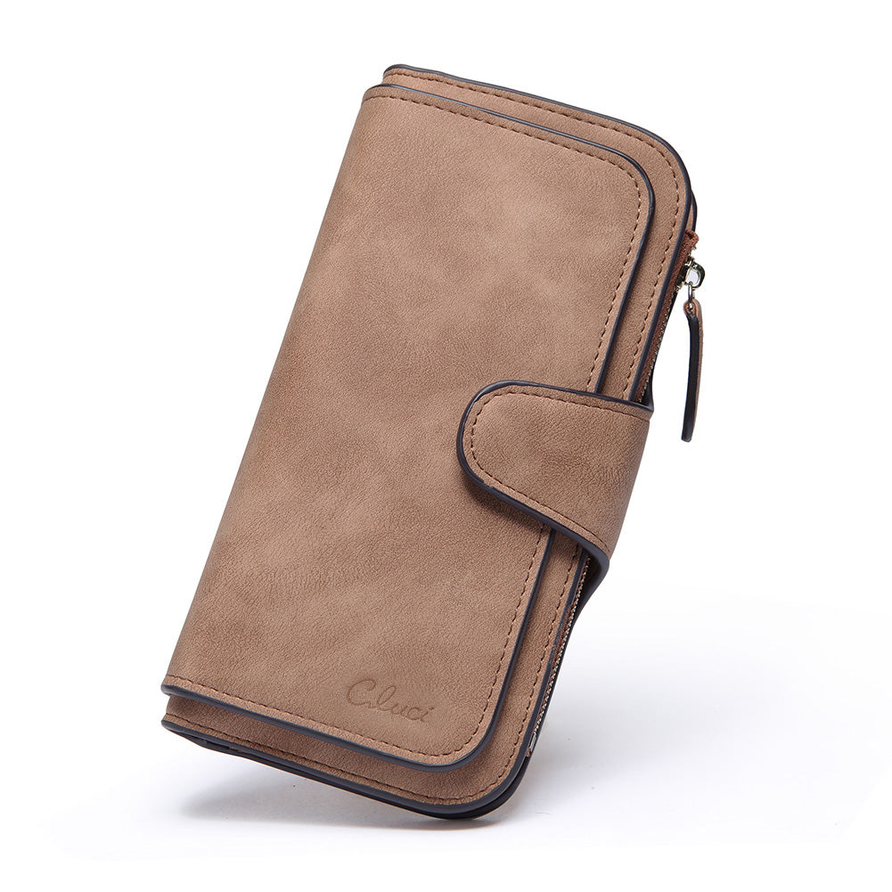 Cathy Luxury Women's Vegan Leather Wallet With Zipper