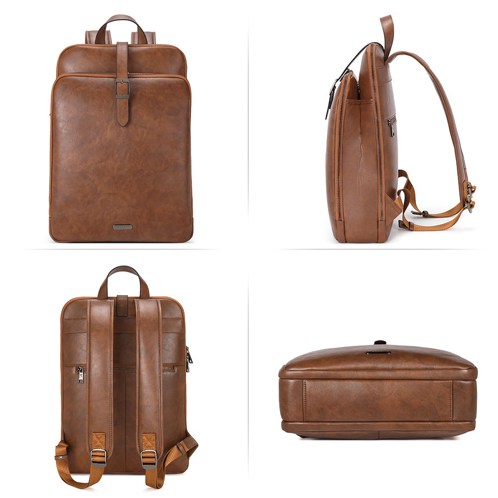 Koch Genuine Leather 15.6 Inch Laptop Backpack Purse For Women