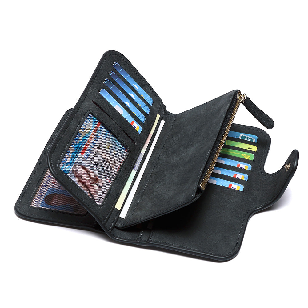 Cathy Luxury Women's Vegan Leather Wallet With Zipper
