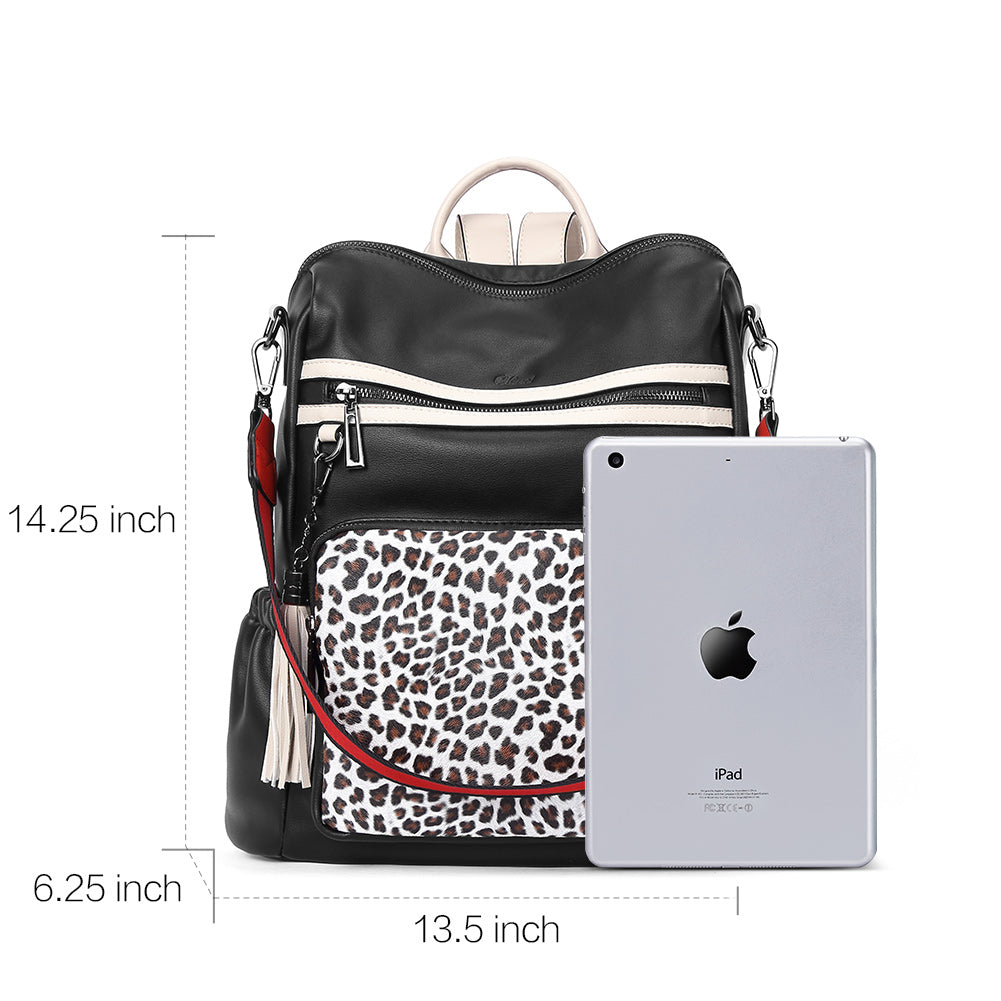 Greene Luxury Vintage Women's Leather Backpack Purse For Commuting