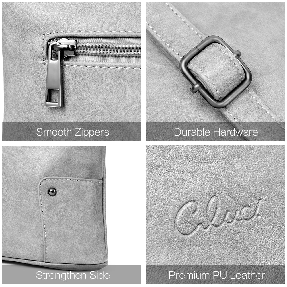 Amos Triple Pockets Vintage Crossbody Bag