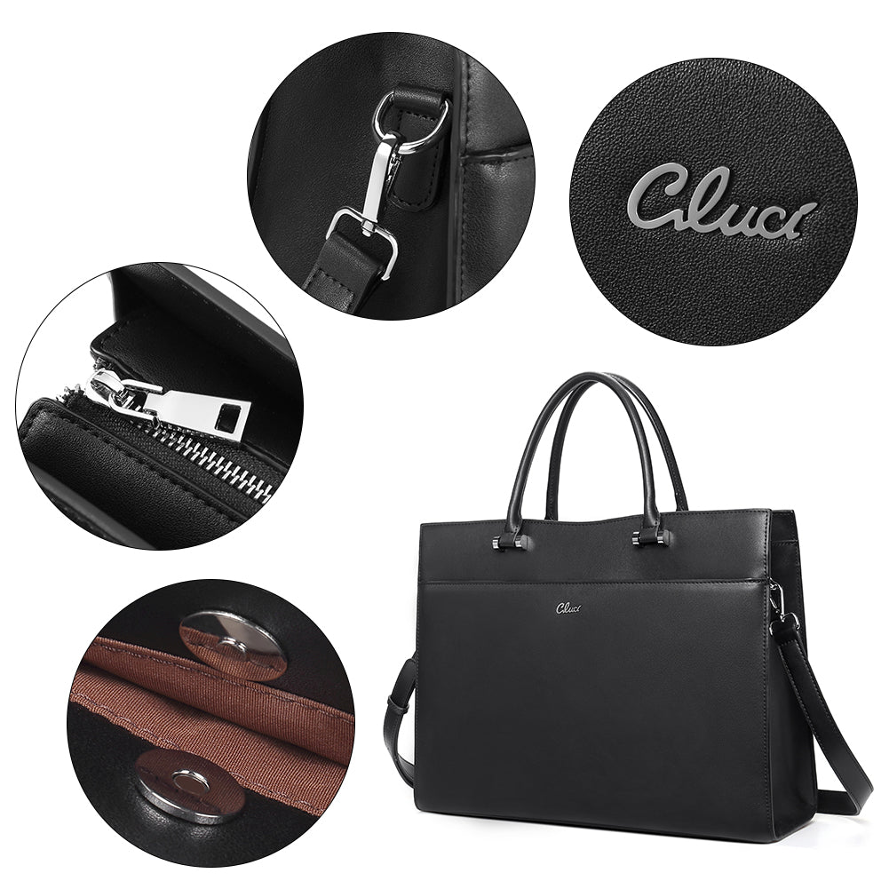 Lauren Ladies Vegan Leather Laptop Briefcase Laptop Bag