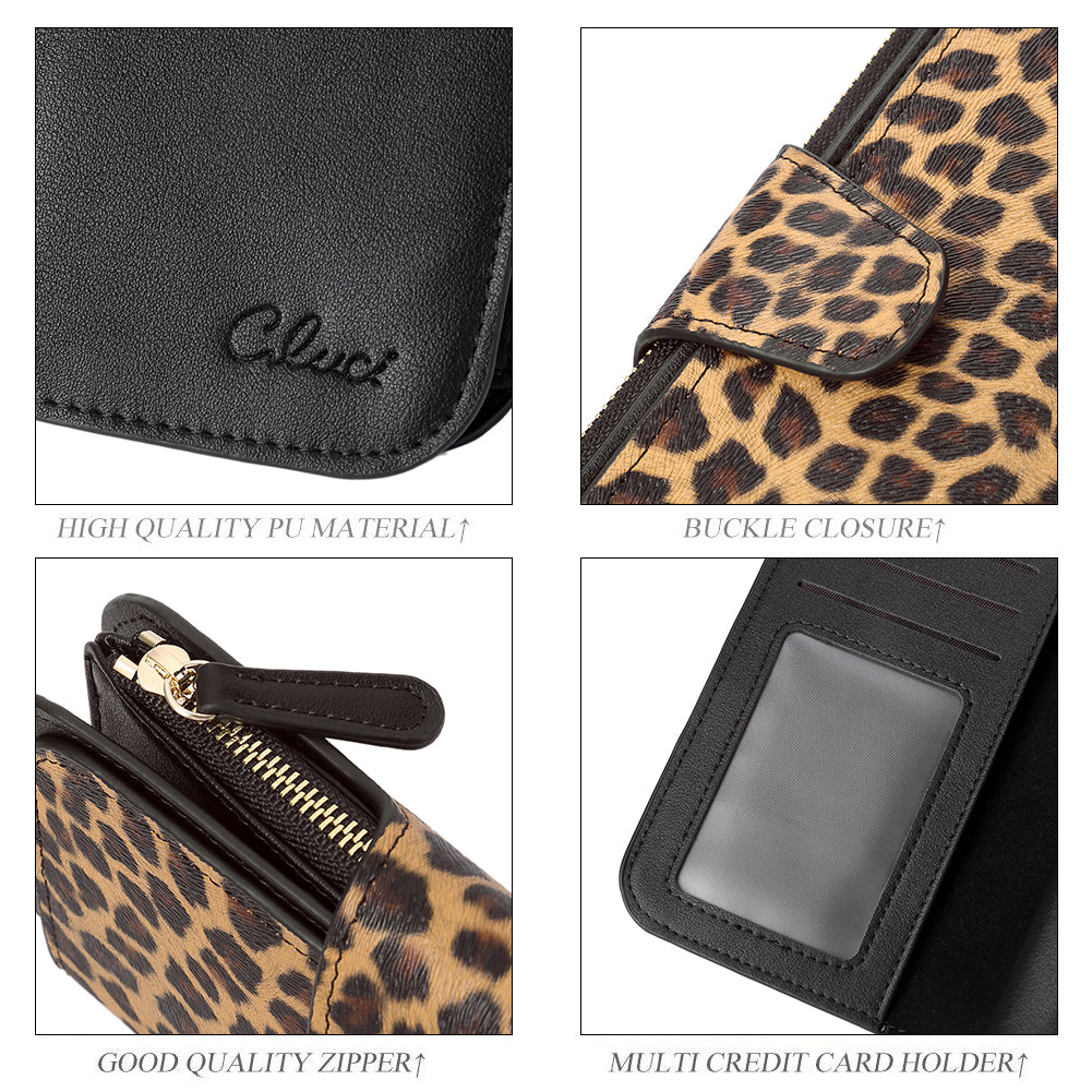 Cathy Luxury Women's Vegan Leather Wallet With Zipper