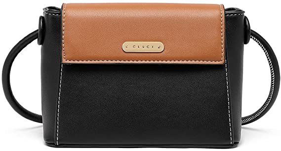 CLUCI Small Crossbody Bags for Women Vegan Leather Flap Fashion Ladies Travel Shoulder Purse with Adjustable Strap