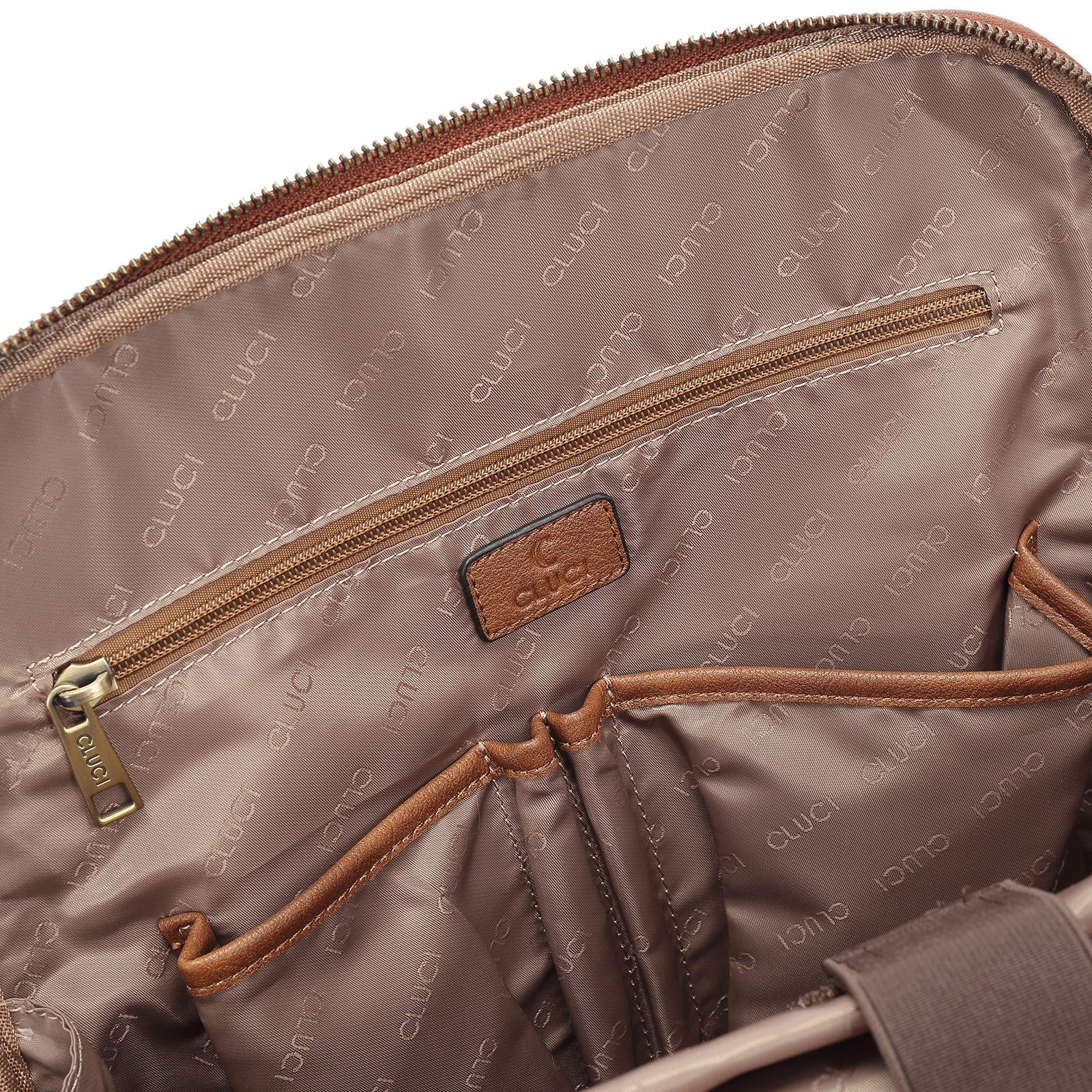 CLUCI Leather 15.6 inch Laptop Backpack Purse for Women Stylish Laptop Bag Work Computer Backpack College Bookbag