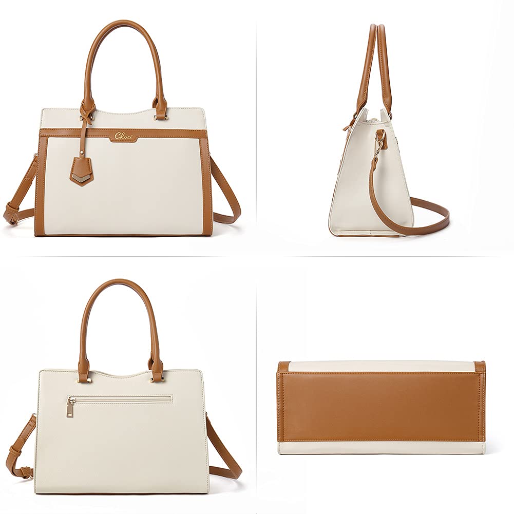 CLUCI Satchel Purses and Handbags for Women Leather Totes Designer Ladies Crossbody Shoulder Bag