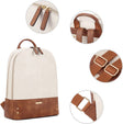 CLUCI Laptop Backpack for Women Leather 15.6 inch Computer Backpack Tr